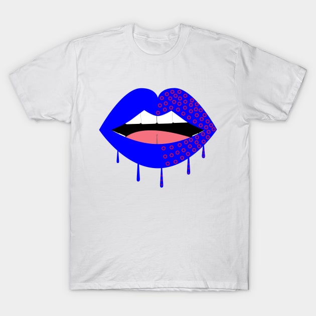 Drippy Fishman Donut Lips T-Shirt by ACircusofLight